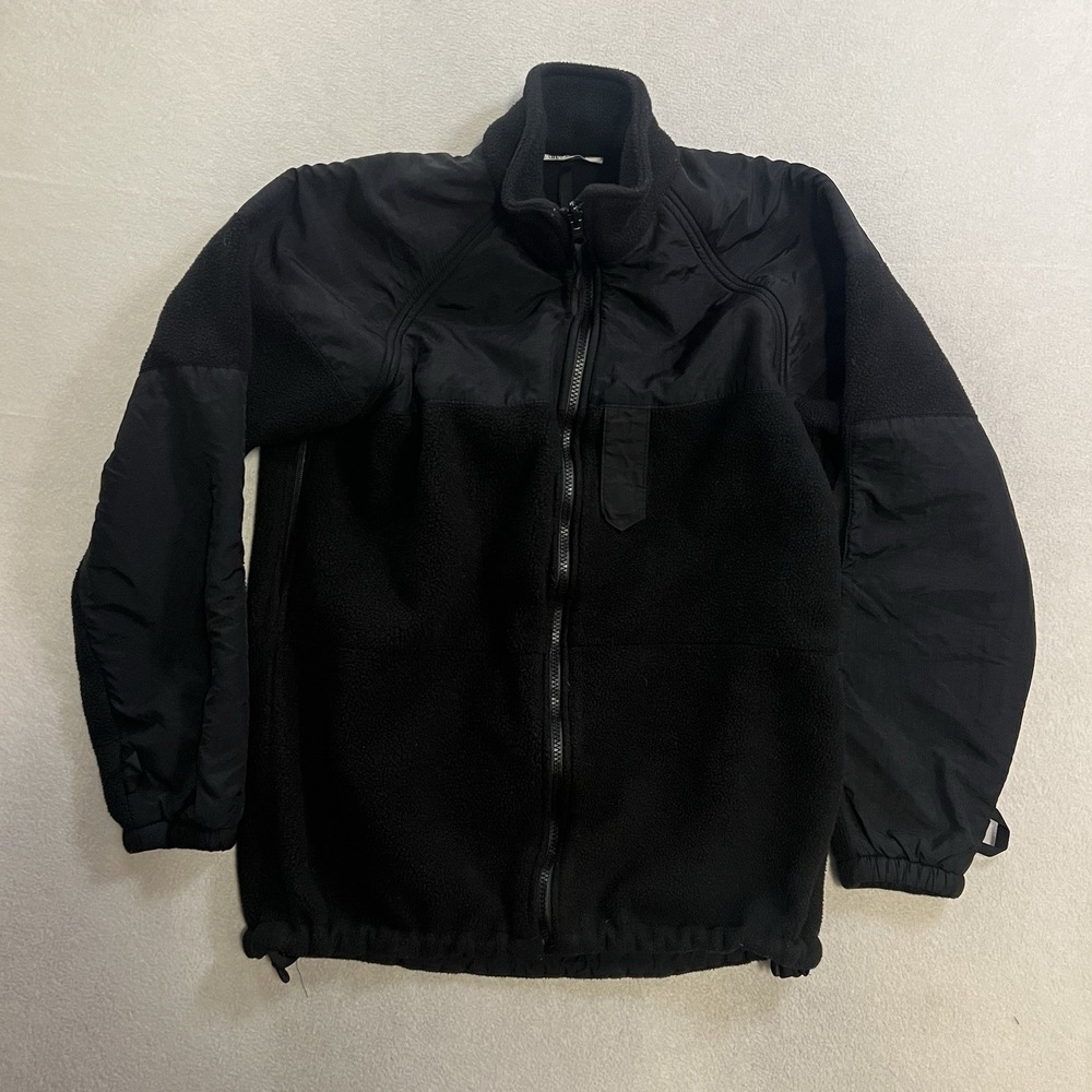 US Navy Jacket Men's Small Reg Black Fleece Parka Liner Military Cold Military